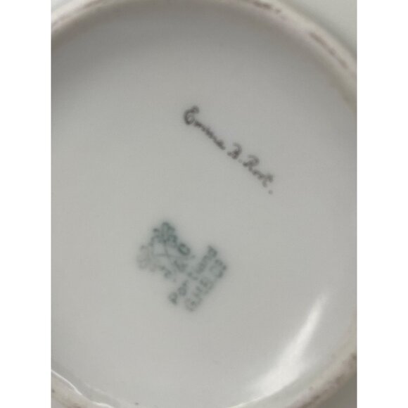 Antique J & C Creamer Bone China Pink Roses Gold Trim Portland G.H.B 5" - Picture 2 of 9